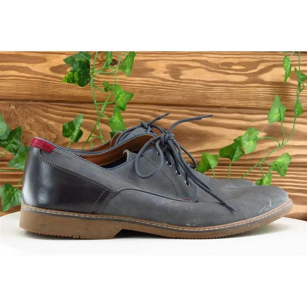 Steve Madden Shoes Sz 10.5 M Gray Derby‎ Oxfords Leather Men
